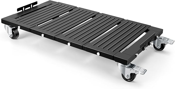 KEDSUM 2200LBS Furniture Dolly with Panel, Heavy Duty Appliance Dolly with 100% Thicken Steel Frame, Flat Movers with Brake System, All Terrain Used for Moving, Warehouse, 31 in. x 17 in.