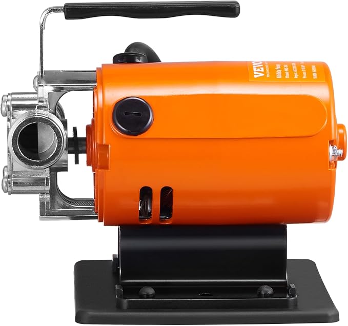 VEVOR Water Transfer Pump 115V, Utility Pump, 360 GPH Larger Flow, 46FT High-Lift, 1/10 HP Portable Electric Utility Pump with Water Hose Kit, Incl. Carbon Brushes, Impeller etc. For Water Removal