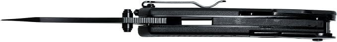 Kershaw Funxion EMT (8100); Multifunction Folding Pocketknife; 3 inch Partially Serrated Stainless Steel Blade; Carabiner Clip, Cord Cutter, Screwdriver Tip, Hex Wrench, Glassbreaker Tip , Black