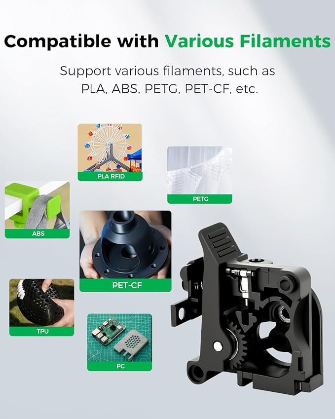 Creality Official K2 Plus Extruder Front Cover, Support 1.75mm Filament, Extruder Part Replacement for 3D Printer K2 Plus Combo, K2 Pro, K2