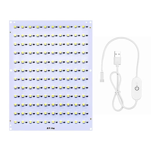 Upgrade 1PCS CMYK LED Backlight Board Kit FAZ007 for Bambu Lab Makerworld Accessories,Control Brightness USB Dimmer Switch, 120 LED Beads, 3D Printer Light Box 5V Type-c Powered