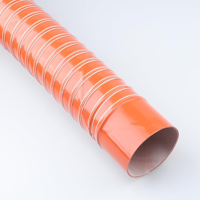 AC PERFORMANCE 3" ID Silicone Flexible Brake Cooling Air Ducting Induction Intake Pipe Hose with Cuff, Length 1 Meter (3.3 Feet)