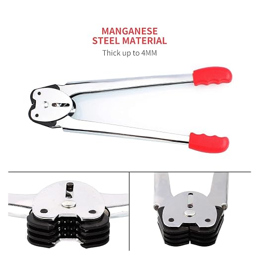 Packaging Strapping Kit - Pallet Poly Tensioner Tool Sealer, Banding Tool, 4000" Length x 1/2" Wide PP Belt, 100 Metal Seals for Packing and Shipping