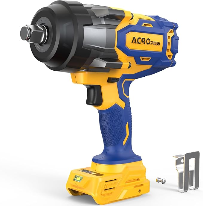 Cordless Impact Wrench 1/2" for Dewalt 20V Battery | High Torque 1700FT-LBS Brushless Impact Driver, Auto-Stop Reverse, Variable Speed, Heavy Duty Impact Gun (Bare Tool)