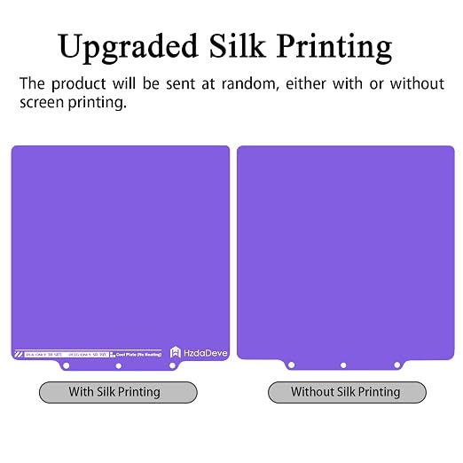 HzdaDeve Cool Plate for AD5X/5M/5M Pro Low Temperature Cold Build Plate No Heating No Glue Double Sided Smooth Board Sheet Bed PEI Heated Bed Spring Steel Platform for Flashforge 3D Printer (Purple)