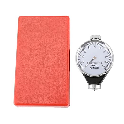 Mohs Durometer Tester, Shore Type A/O/D Rubber Tire Durometer Hardness Tester 10-90HA (Type A)