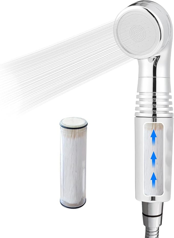 Legionela Shower Head Filter High Pressure Water Softer Filter | Removed 99.99999% of Harmful Substance(Chrome)