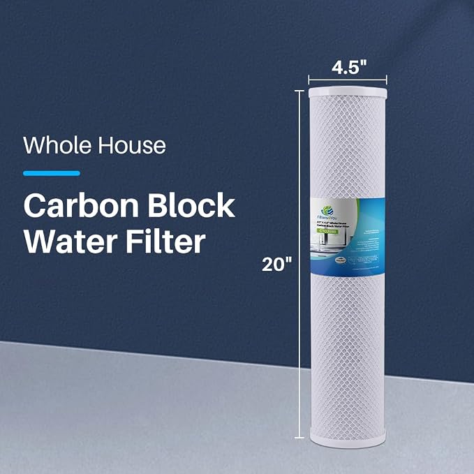 CFS – 1 Pack Carbon Water Filter Cartridge Compatible with RFC20-BB Models – Remove Bad Taste and Odor – Whole House Replacement Filter Cartridge – 20" x 4-1/2"