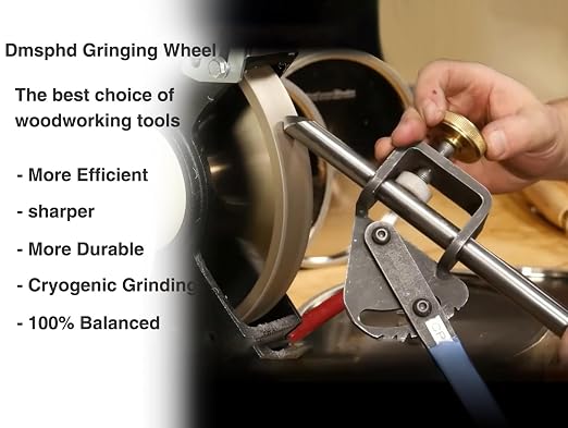 CBN Grinding Wheel with 6 inch 1000 Grit,1/2'' Bore,1'' Wide, Suitable for high-Speed Steel,for All Kinds of 6 inch Bench Grinders 1000 Grit