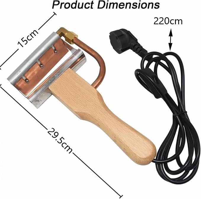ERICAT Portable Electric Honey Extractor, Electric Honey Cutter Knife with Insulated Handle, Efficient Wax Removal and Easy to Clean, Heat Conduction and Save Labor, for Help Beekeepers Work Fast