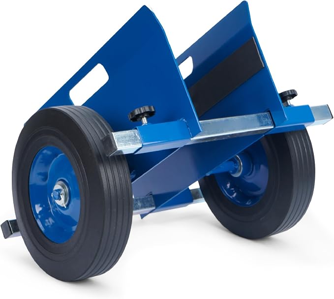 AIWFL Panel Dolly Heavy Duty Door Cart 1100LBS Capacity Adjustable Drywall Mover with 10" Solid Wheels Panel Cart for Drywall Sheet Material Handling All Terrain Slab Dolly