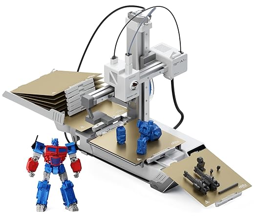 Chitu Systems PlateCycler C1M for Bambu Lab A1 Mini 3D Printer | Automatic Build Plate Changer, Includes 4 Hook Textured PEI Plates, Non-Stop Batch Printing System, Secure & Hands-Free