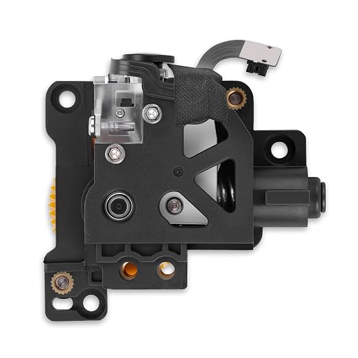 Stainless Steel Extruder Dual Gears Unit Compatible with Bambu Lab P1P P1S 3D Printers, Dual Gear Design, Supports Filament Runout Detection