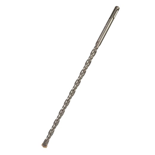 7/16 Inch x 12 Inch SDS Plus Rotary Hammer Drill Bit, Carbide Tipped for Brick, Stone, and Concrete Version 2 (7/16" x 10" x 12")