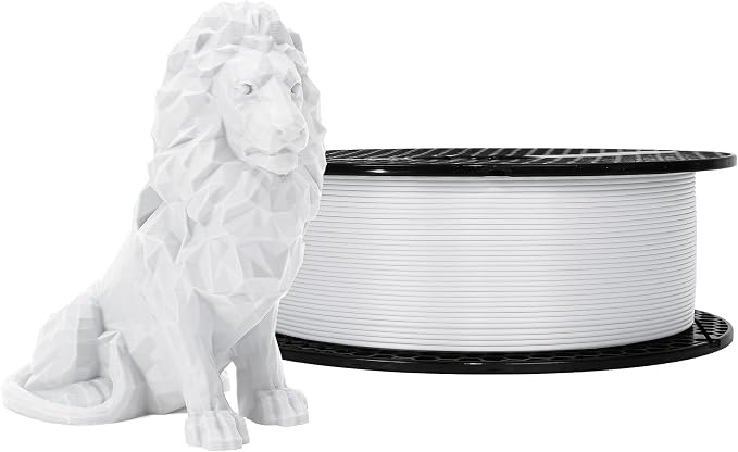 Prusament Premium PLA Pristine White 1.75mm 1kg 3D Printer Filament | PLA filament with ±0.02 mm precision, low warping, and reliable, tangle-free printing for beginners and professionals.