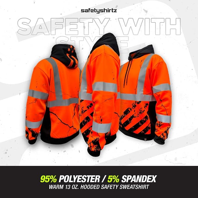 SafetyShirtz SS360 ANSI Class 3 Type R Graphic Hoodie