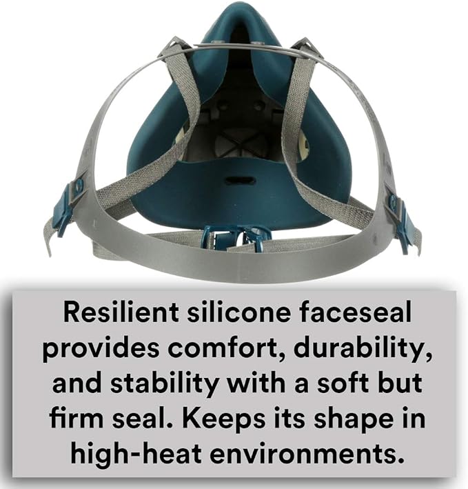 3M Rugged Comfort Quick Latch Half Facepiece Reusable Respirator