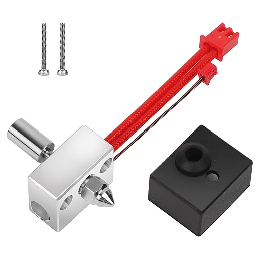 Creality Official Sprite Extruder Upgrade Heater Block Kit High Temperature 300℃ Titanium Heatbreak Plated Copper Nozzle Compatible with Creality Ender 3 S1/Ender3 S1 Pro/CR10 Smart Pro