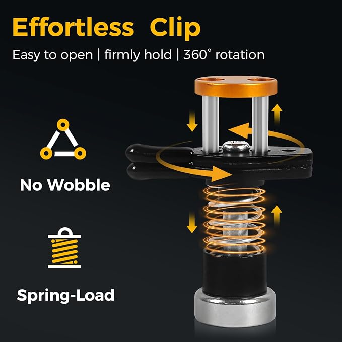 NOEVSBIG Magnetic Helping Hands Clamp Metal, Adjustable Third Hand Soldering Holder Stand For Small Electronics, Hobby DIY, Craft, PCB Repair, Precise Work, Exclusive Dual-Head Ultra-Grip