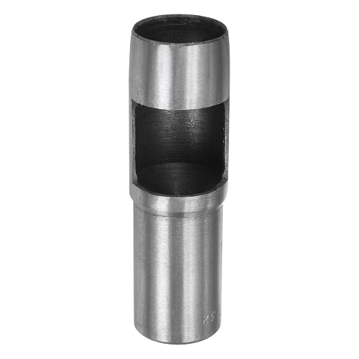 HARFINGTON Hollow Punch for Leather 32mm Round Hole Punch Tool for Belt Puncher Carbon Steel Single Punch for Watch Belts Cut Leather Craft Rubber Paper Fabric Plastic Soft Material