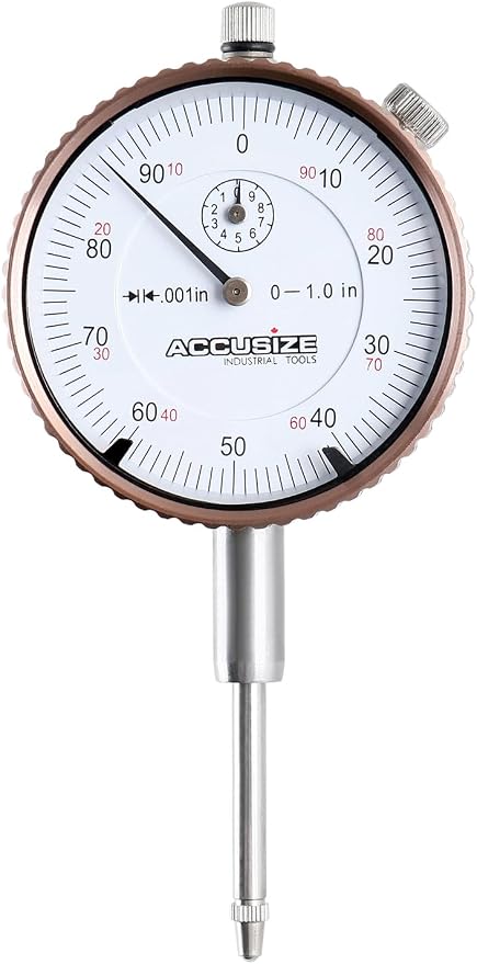 Accusize Industrial Tools Disc and Rotor/Ball Joint Gage Set, 0510-0917 | Checks Ball Joint Wear and Disc Rotor Runout; 0-1 in x 0.001 in Dial, Flexible Arm, Vise Grip