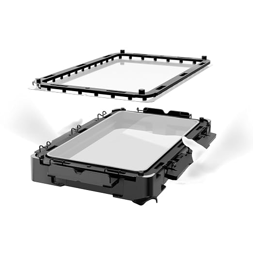 Chitu Systems Upgraded Hoopat X4 Quick Release Resin Tank for ELEGOO Saturn 4/Saturn 4 Ultra 3D Printers with 3Pcs Pre-Hole PFA Release Film& Seal Ring, Swap in 1min for Easy Printing