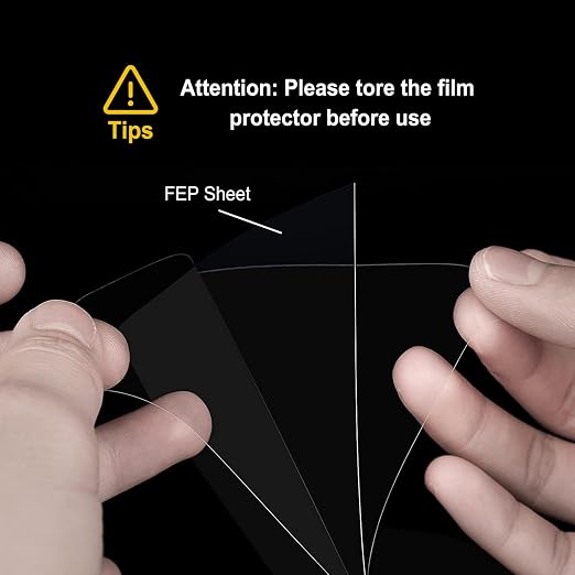 6PCS FEP Film Release Films for ELEGOO Mars 4/Mars 4 Ultra/Saturn/Saturn S/Mars 3 Pro/Photon Mono X/Photon Mono X2/Photon Mono X 6K/Photon M3/M3 Plus/Sonic Mini 8K/Mighty 4K,260 x 200 x 0.15mm