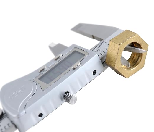 Accusize Industrial Tools Digital Caliper, 0-6''/0-150 mm Range by 0.0005''/0.01 mm Resolution, Large LCD, Ip54 Water Resistant, 2015-0150
