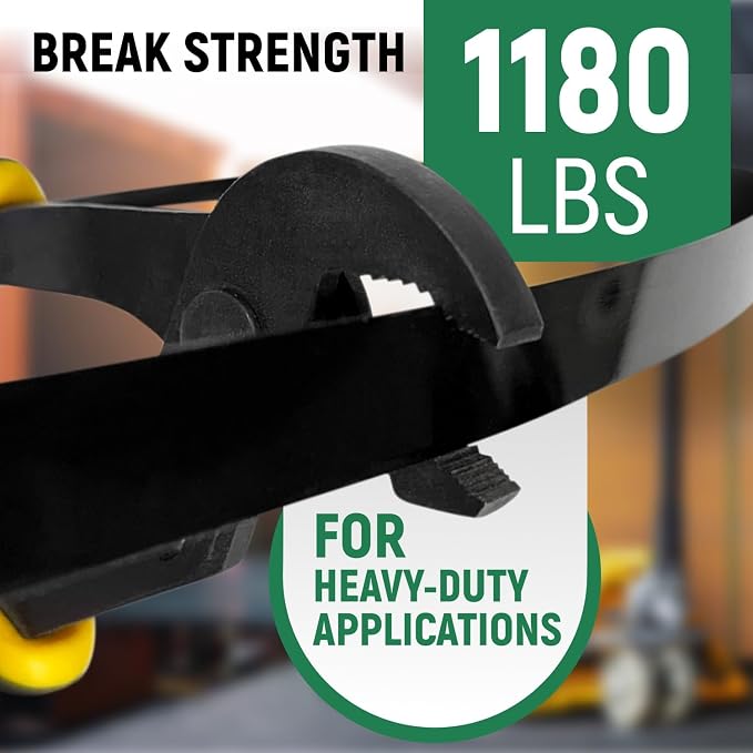 1/2" x 200' Heavy-Duty Steel Strapping in Portable Self-Dispensed Box, 0.020" Thick, 1180 Lbs Break Strength - Pallet Steel Banding with Superior Cut-Resistance - Approved for UPS Shipping | 0.020" Thick, 1180 Lbs Break Strength - Pallet Steel Banding ...