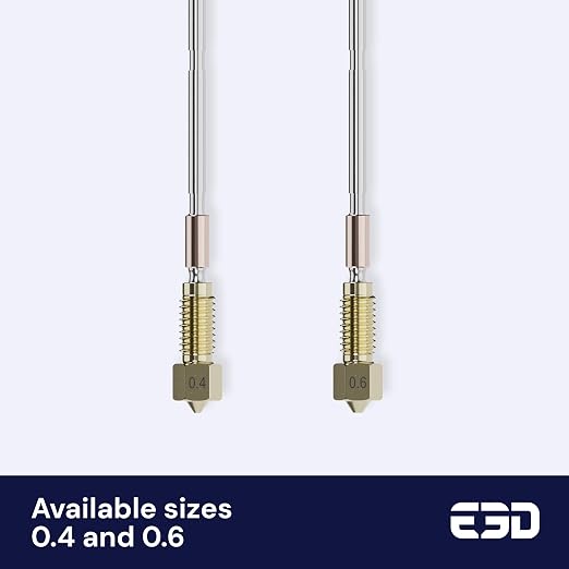 Genuine E3D High Flow Prusa Nozzle for MK4/XL 3D Printer (Brass, 0.4mm)