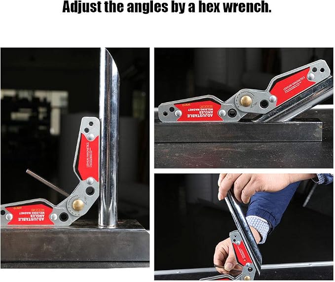 Adjustable Angles Welding Magnet 20°-200°, Magnetic Welding Holder Clamp Welder Tool for Soldering Positioning