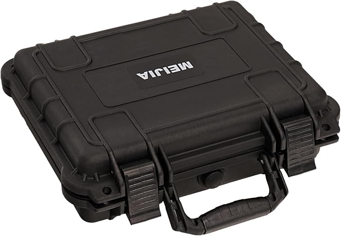 MEIJIA All Weather Waterproof Hard Camera Case,Hard Case,With Customized Fit Foam Included, Elegant Black,Fit for Drones,camera,lens (13.39"x11.61"x3.93")