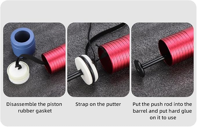 10 oz / 20 oz Sausage Pneumatic Caulking Gun Two Functions Silicone Sealant Gun Air Rubber Gun Caulk Applicator Tool with 25 Transparent Glue Nozzles