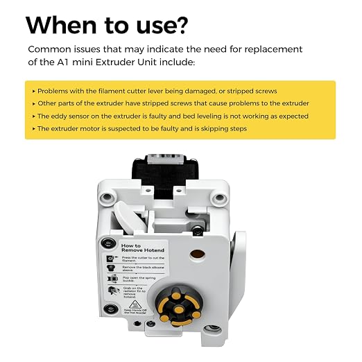 Bamboo Original A1/ A1 Mini Extruder Unit Replacement with Hardened Steel Dual Gears, Filament Cutter, Extrusion Motor,Compatible with Bambu Lab A1 Series 3D Printer