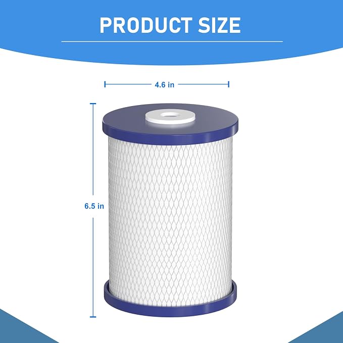0.5 Micron Coconut Shell Activated Carbon Water Filters Compatible with Royal Prestige Frescapure 4000, 4500, 5000, 6000 CT, 6000 UC, WF0705 Water Filter Systems, 750 GPD Life Span - Pack of 2
