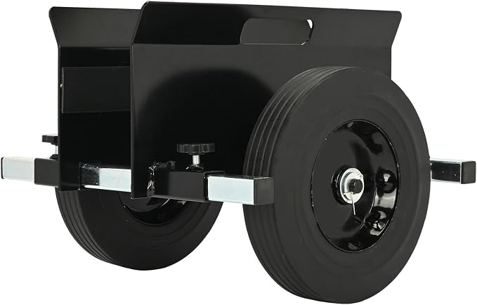 Heavy Duty Panel Dolly Black 1100LBS Capacity Door Cart with 10" Solid Wheels, Adjustable Drywall Mover Panel Drywall Cart Material Handling All Terrain Slab Dolly