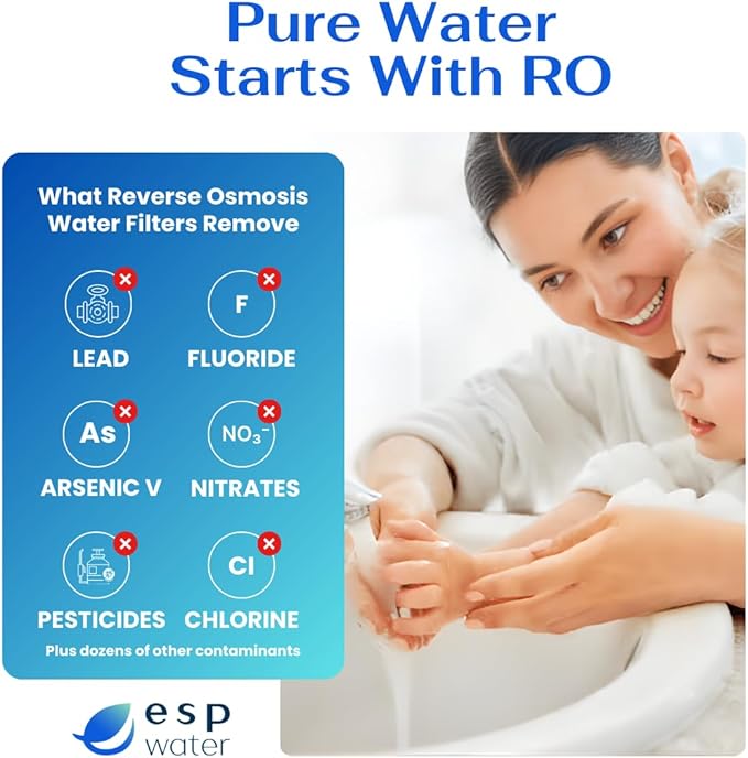 Ultima VII 5 Stage Reverse Osmosis Water Filter Kit - Compatible with Ultima 7 RO System, Includes 50 GPD RO Membrane Element Essentials - Annual Replacement Change Every 6 to 12 Months
