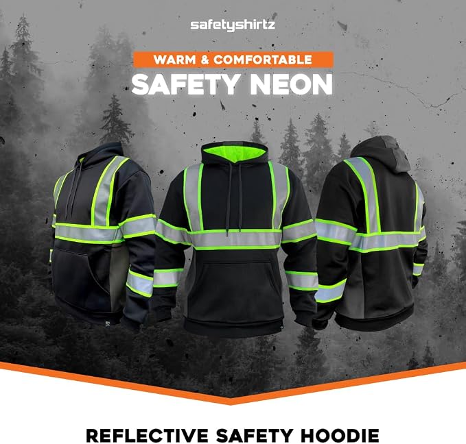 SafetyShirtz SS360 ANSI Class 3 Type R Graphic Hoodie