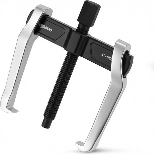 Reywoo 4" 2-Jaw Gear Puller for External (4.4" Max) & Internal (4.79" Max) Pulling, Heavy-Duty Bearing, Flywheel, Pulley and Gear Remover Tool, Adjustable CR-V Steel