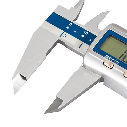 Dasqua IP67 Grade Digital Caliper, Calipers Measuring Tool with IP67 Waterproof 0-6 Inch/150mm, Inch/Millimeter Conversion, Stainless Steel, Large LCD Screen