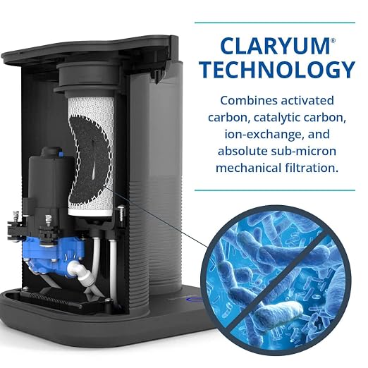 Aquasana Countertop Water Filter System for Drinking Water - Clean Water Machine - Removes 97% of Chlorine - Compact Filtration for Kitchen