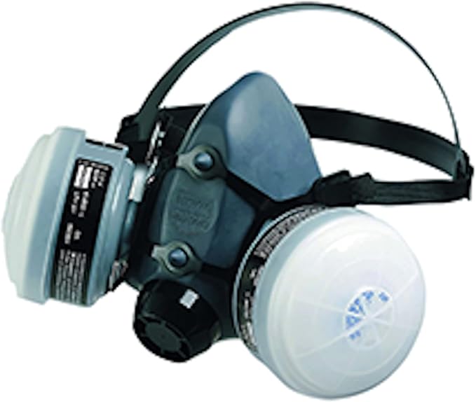 Honeywell Safety Products Paint Spray & Pesticide Reusable Half Mask OV/R95 Respirator Convenience Pack, Large (RWS-54028)
