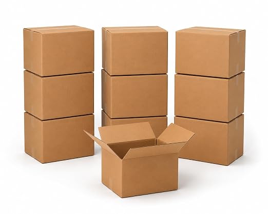 BOX USA Moving Boxes Medium 18"L x 14"W x 12"H 10-Pack | Corrugated Cardboard Box for Shipping, Mailing, Packing, Packaging and Storage 18x14x12
