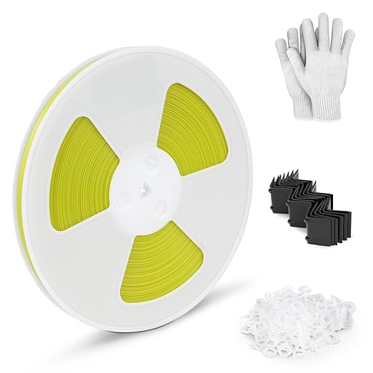 Heavy Duty Banding Strapping kit Contain 1/2" x3200" Polypropylene Packaging Straps & 100 Plastic Clips 20 Edge Protectors Glove
