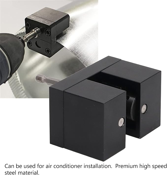 Impact Power Assisted Crimper, High Speed Steel Duct Swaging Tool for Repair Maintenance, Powered by Impact Driver, High Efficiency and Easy Control for 0.4mm-0.7mm Thick Round Pipe