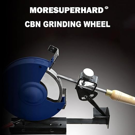 CBN Grinding Wheel 6 Inch 80 Grit, 1" Wide, 1/2" Arbor, for HSS Tools, Lathe Chisels & Woodturning Tools, Fits 6-Inch Bench Grinders(80 Grit)