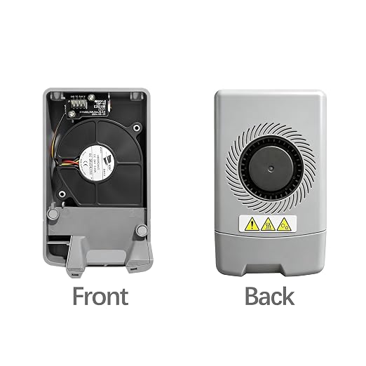 Original Ad5x Extruder Front Cover with 4010 Cooling Fan Prevents Extrusion Failure for Flashforge AD5X Hotend Cover High‑Temp Resistant Material,Toolhead Front Cover for Flashforge AD5X Accessories