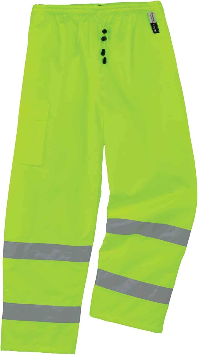 Ergodyne GloWear 8925 ANSI High Visibility Lime Reflective Thermal Safety Pants, 2XL