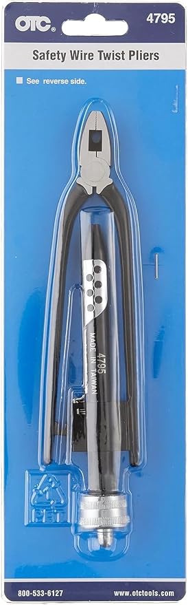OTC 4795 Safety Wire Twist Pliers - Ideal for use on Safety Wire Applications Found on Vehicles, Machinery, and Aircraft