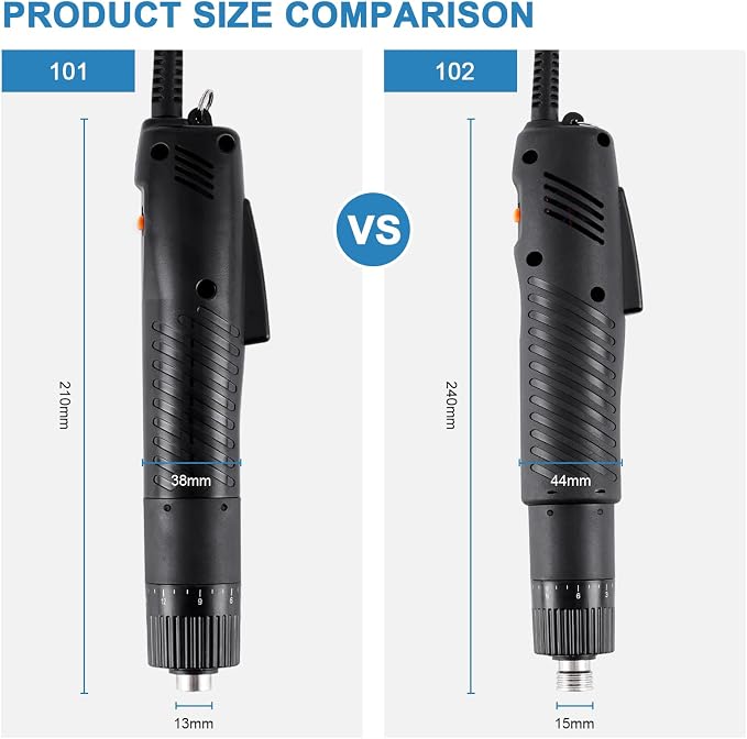 MXBAOHENG Electric Screwdriver Sets Torque Adjustable Drill Tool Applicable Batch Head 5mm 110-220V (101)